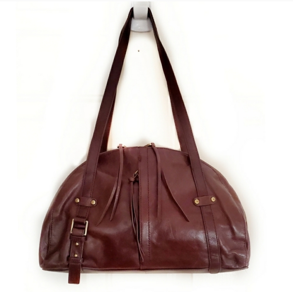 🎉Hobo Brown Leather Fringe Shoulder Bag Purse🎉